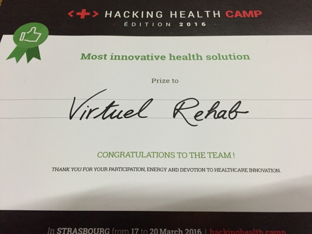 Virtual Rehab Award